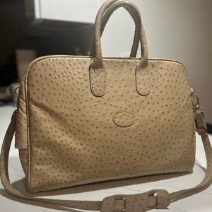 Tangaroa Terrida Leather Ostrich Bag